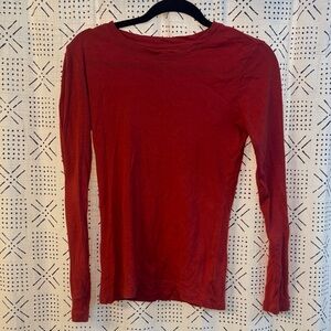 Gap Super Soft Long Sleeve Tee Tomato Red